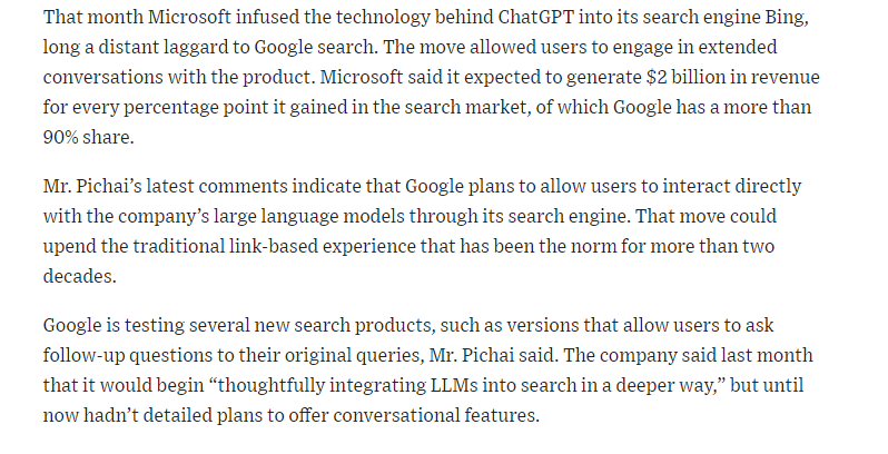 突发！谷歌计划将类“ChatGPT”功能集成在搜索引擎中！插图1