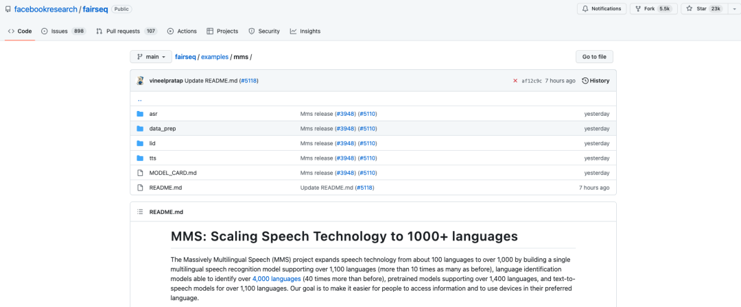 识别 4000 种语言、生成 1000 多种语音，Meta 最新开源大模型！插图