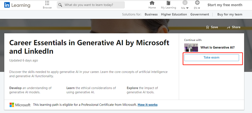 微软推出全球第一个生成式AI认证，并提供免费课程！插图3