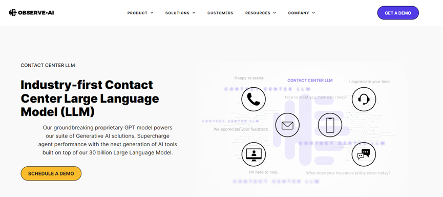 全球首个专注客服领域GPT，Observe.ai发布300亿参数大语言模型插图