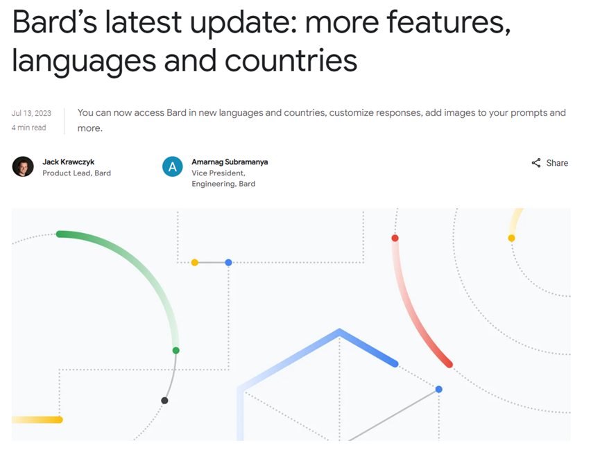 谷歌Bard大更新：支持中文、语音播报、一键导出Python代码等插图