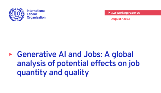 国际劳工组织：ChatGPT等生成式AI能增强就业，不会取代岗位插图