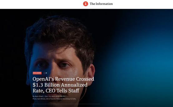 ChatGPT持续火热！OpenAI年收入，超过13亿美元插图