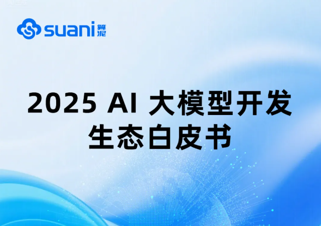 《2025 AI 大模型开发生态白皮书》正式发布 | 算泥社区